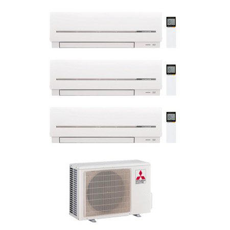Aire acondicionado Multisplit 3x1 Inverter Mitsubishi MXZ 3D54VA 3 unidades MSZ SF20VA