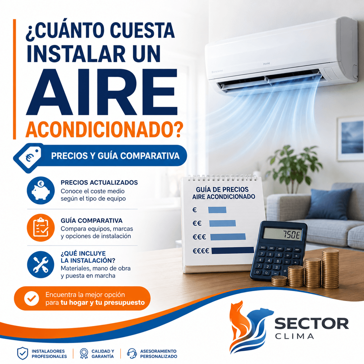 Cuánto cuesta instalar un aire acondicionado